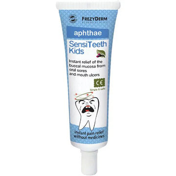 Frezyderm SensiTeeth Kids Aphthae Gel - Gel άμεσης ανακούφισης για άφθες και στοματικά έλκη στα παιδιά